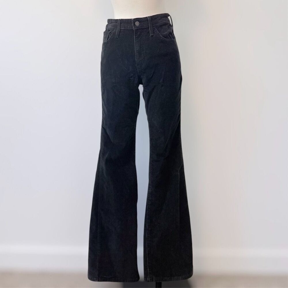 Levi’s 726 Flare Corduroy Black Pants Jeans 28” Mid Rise